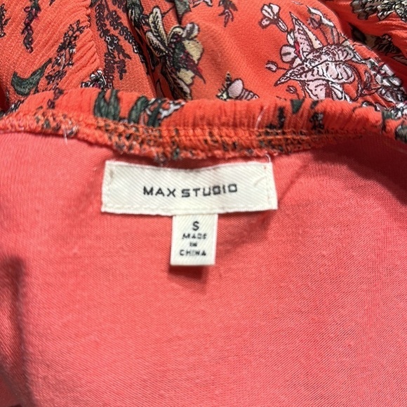 Max Studio Lined Midi Skirt Size Small Eclectic Grandpa  Boho Hippie - Picture 8 of 9